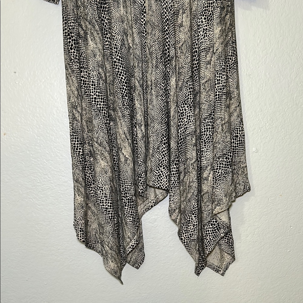 Jessica Simpson Asymmetrical Gray Silver Dress Scoop Neck - Picture 4 of 7
